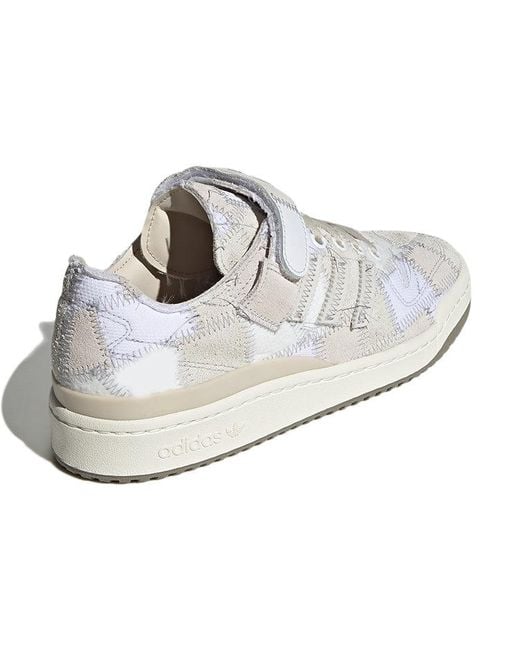 Adidas White X Atmos Forum Low 'Patchwork' for men