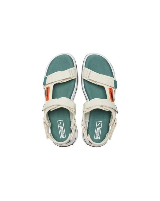 PUMA White Future Rider Sandal for men