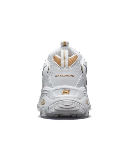 Skechers White (Wmns) D'Lites Gs