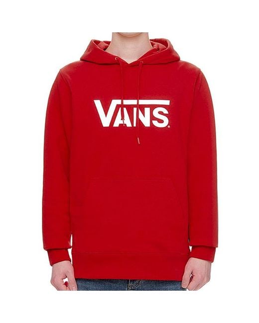 Vans Pink Classic Logo Pullover Couple Style for men