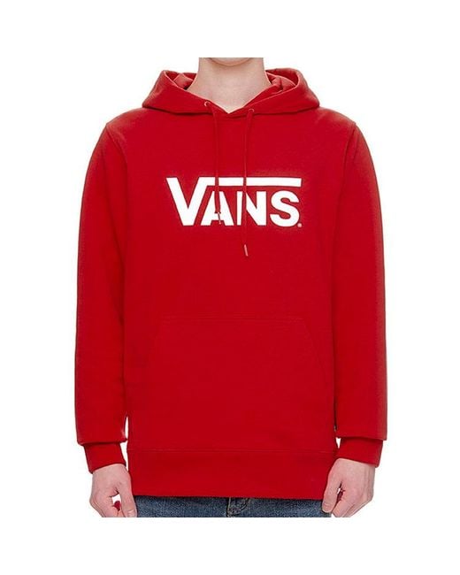 Vans Pink Classic Logo Pullover Couple Style for men