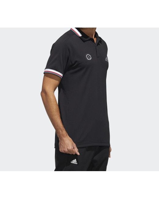 Adidas Black Htrdy M Pl1 Sl Tennis Sports Polo Shirt for men