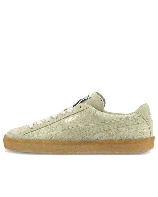 PUMA Green Suede Crepe Embroidery for men