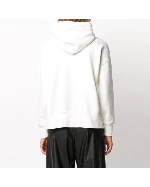 Palm Angels White (Wmns) Broken Bear Cotton Hoodie