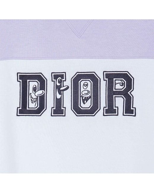 Dior Blue X Kenny Scharf Crossover Ss21 Knit Short Sleeve for men
