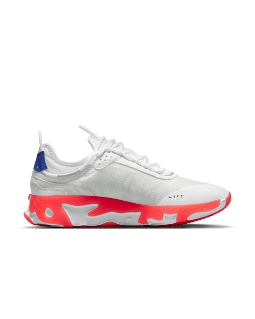 Nike White React Live Bright Crimson' for men