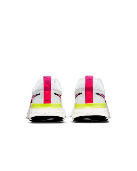 Nike White React Infinity Run Flyknit 2 'Rawdacious' for men
