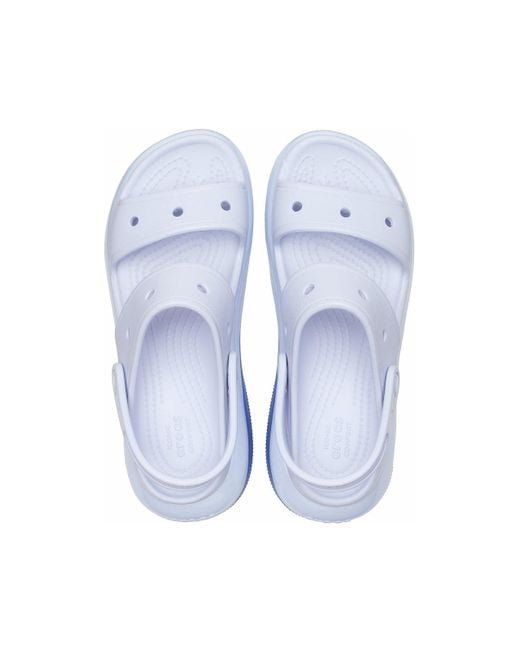 CROCSTM Blue Mega Crush Croslite Sandals