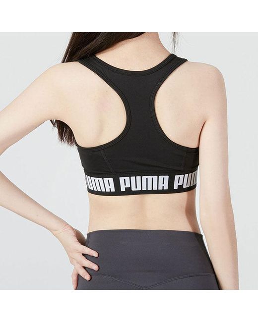 PUMA Black (Wmns) Training Strong Bra Top Medium Support
