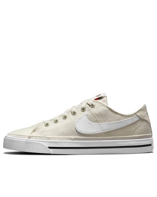 Nike White (Wmns) Court Legacy Canvas 'Sail'