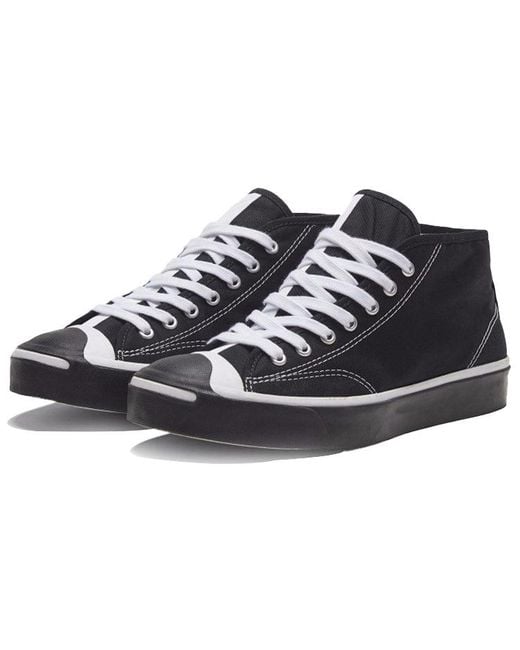 Converse White Jack Purcell Mid for men