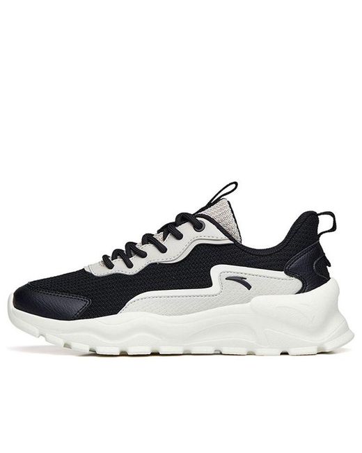 Anta Casual Walking Shoes 'white Black' in Blue | Lyst