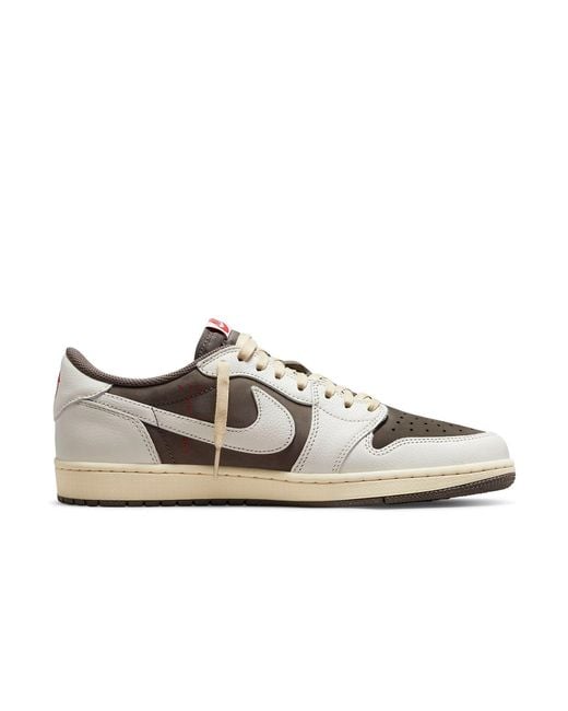 Nike Brown 1 Low Og X Travis Scott 'Reverse Mocha' for men