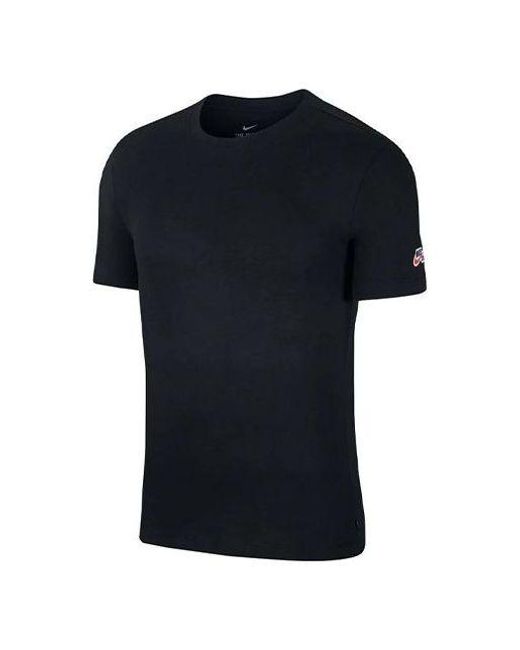 Nike Black Sb Skateboard Casual Sports Skateboard Round Neck Short Sleeve for men