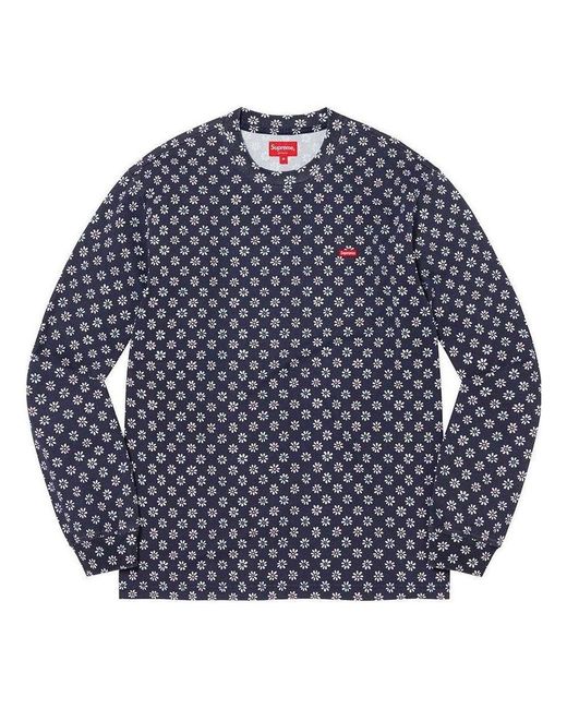Supreme Blue Small Box L/ Tee for men