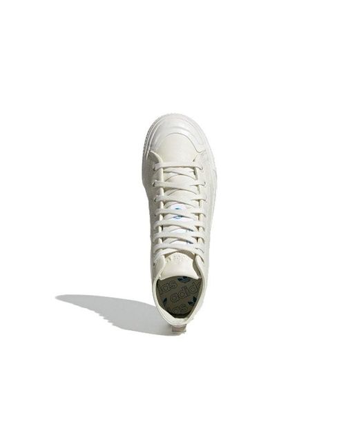 Adidas White Nizza Hi Rf 'Off' for men
