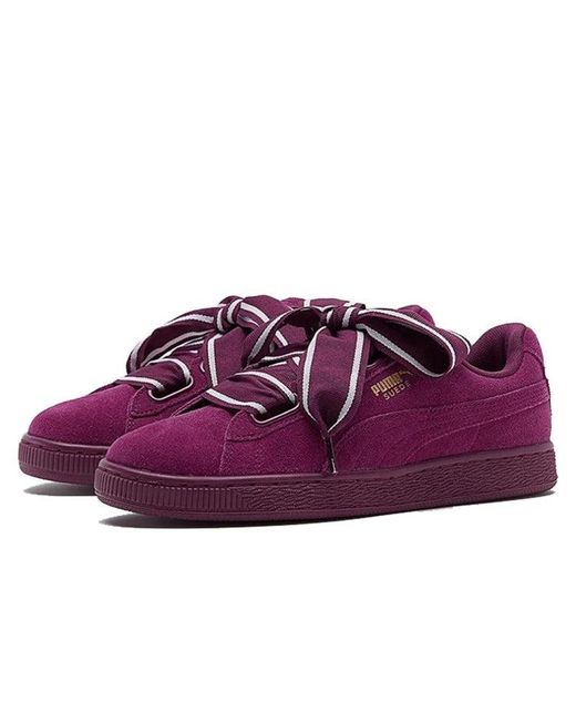 PUMA Purple (Wmns) Suede Heart Satin 2 'Dark'