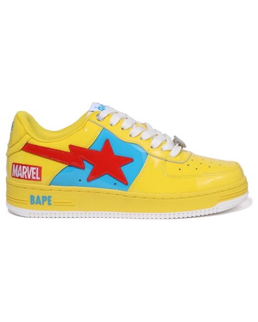 A Bathing Ape Yellow Bape X Marvel Bape Sta 'Thor'