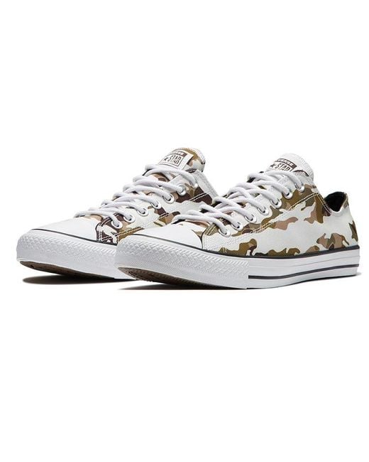 Converse White Chuck Taylor All Star Allover Camo Low Top for men