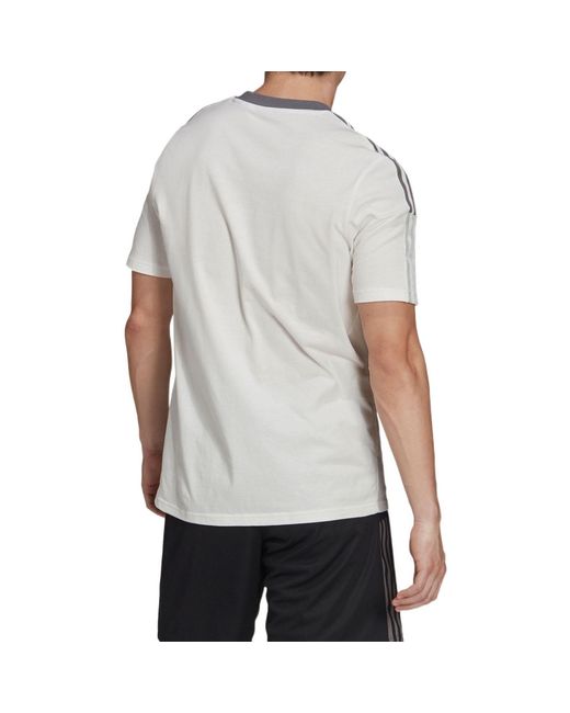 Adidas Gray Soccer/Football Short Sleeve T-Shirt for men