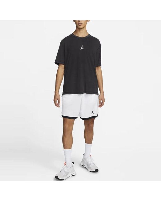 Nike Black Logo Printing Sports Pullover Round Neck Short Sleeve T-Shirt for men