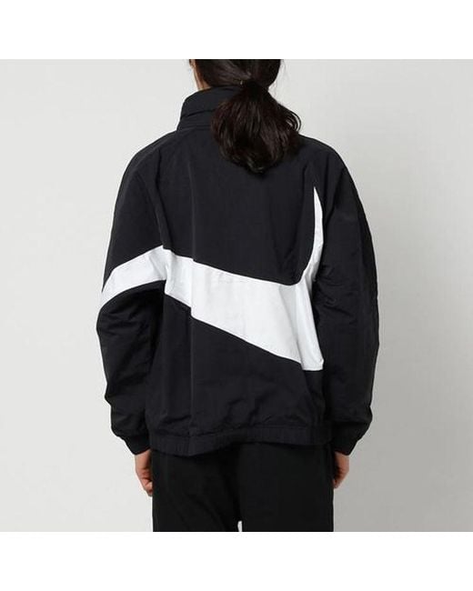 Nike Blue Half Zipper Big Swoosh Jacket Us Edition for men