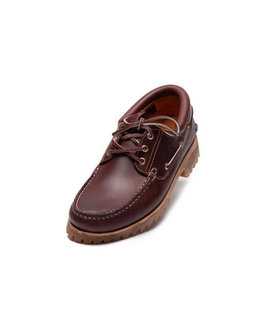 Timberland Red Authentics 3-Eye Classic Boat Shoes for men