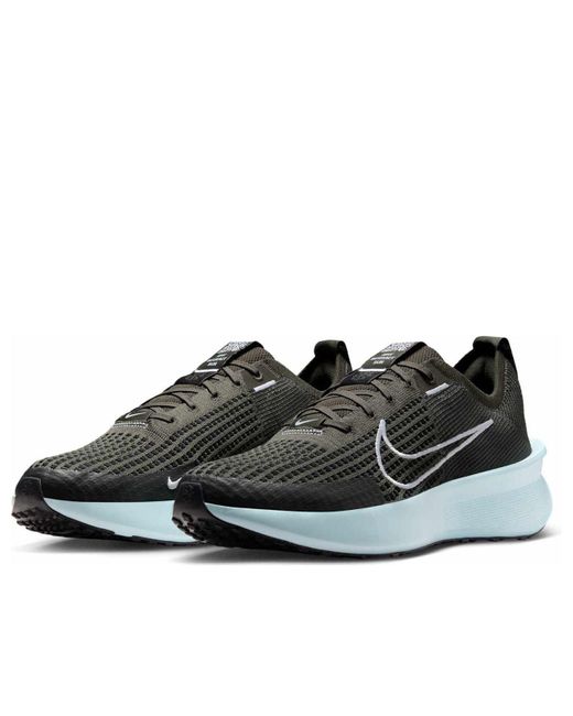 Nike Black Interact Run 'Sequoia Glacier' for men