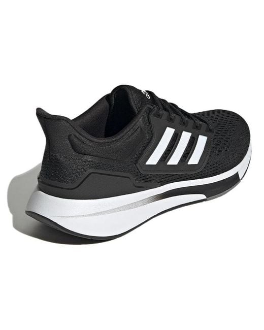 Adidas Black Eq21 Run Shoes for men