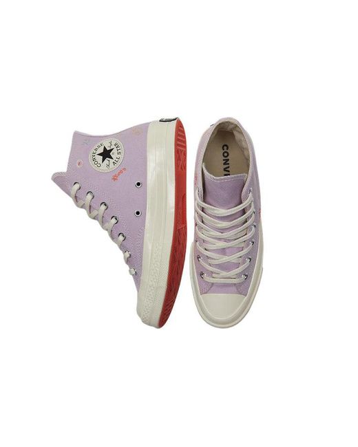 Converse Purple (Wmns) Chuck 70 Hi 'Embroidered Floral Print