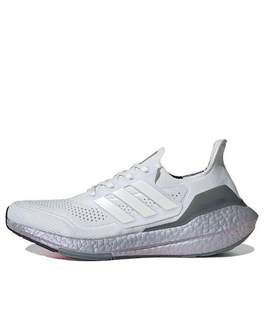 Adidas Gray Ultraboost 21 'Crystal Hazy' for men