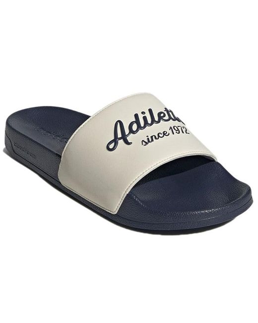 Adidas Blue Adilette Shower Slide Shadow' for men