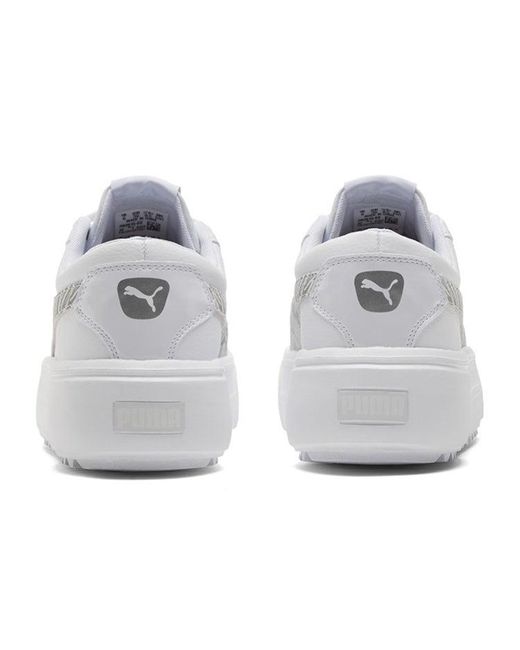 PUMA White (Wmns) Kaia Platform Casual Skateboarding Shoes