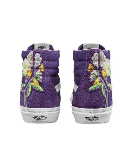 Vans Purple Sk8-Hi Floral Boucle Sneaker for men