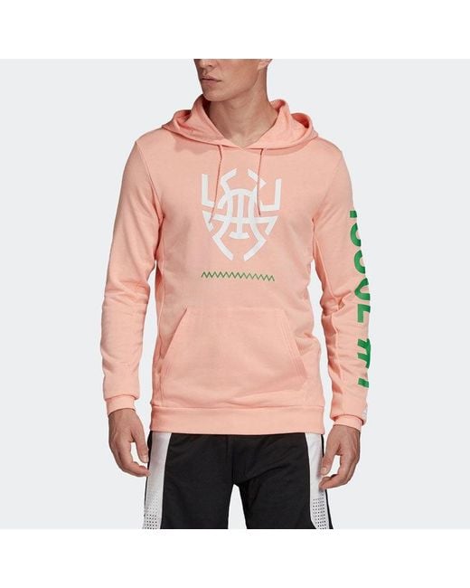 Adidas Pink Donovan Mitchell Alphabet Pattern Printing Basketball Sports Bright for men