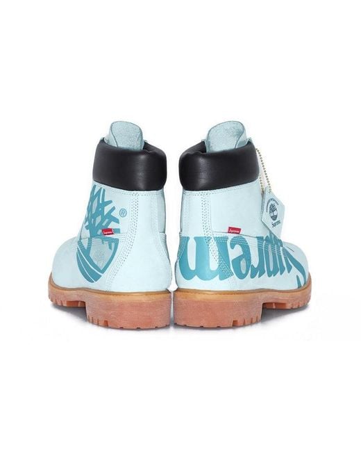 Timberland Blue X Supreme 6 Inch Waterproof Boots With Logo' for men