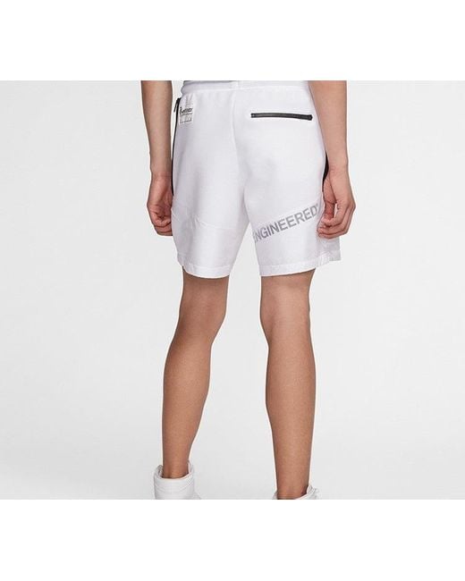 Nike Blue 23 Engineered Alphabet Printing Shorts for men