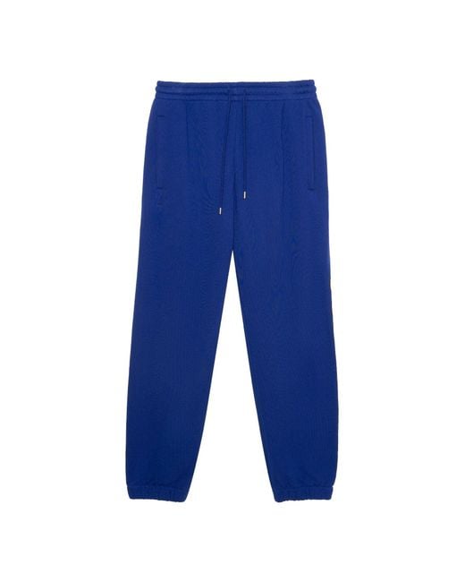 Gucci Blue Tiger Cotton Jogging Pant for men