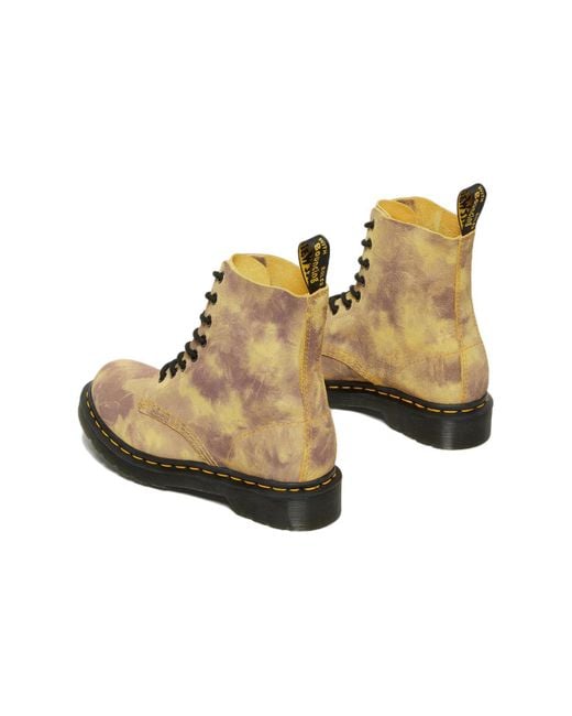 Dr. Martens Brown (Wmns) 1460 Pascal Tie Dye Leather Lace Up Boots 'Burnt'