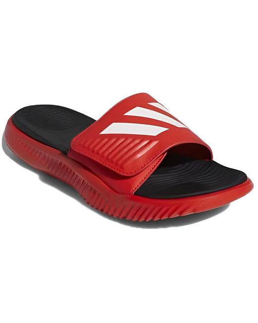 Adidas Red Alphabounce Slide 'Active' for men