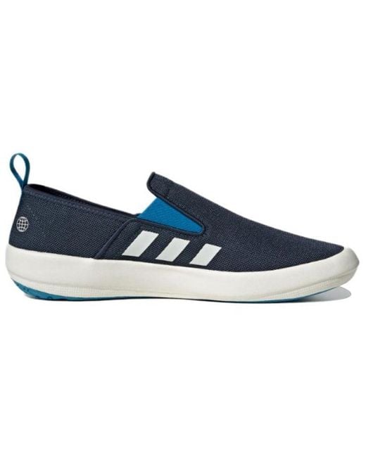 Adidas Blue Terrex Boat Slip-On Shoes for men