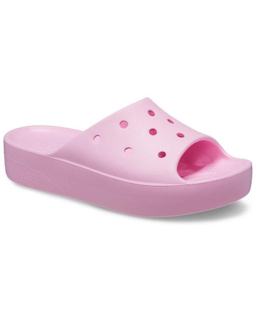 CROCSTM Pink (Wmns) Classic Platform Sandals