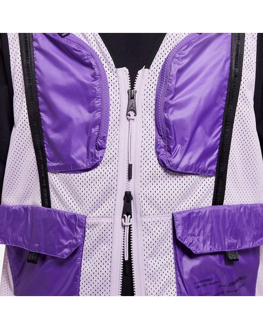 Nike Purple 23 Engineered Utility Cargo Vest for men