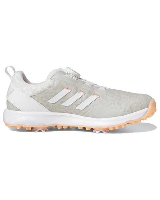 Adidas White (Wmns) S2G Boa Spiked Golf Shoes 'Cloud Coral Fusion'