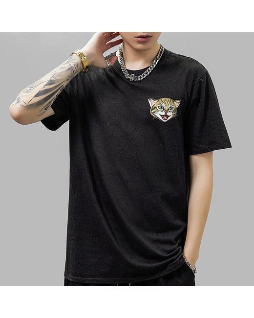 Nike Black Sb Cat Scratch Casual Sports Breathable Short Sleeve for men