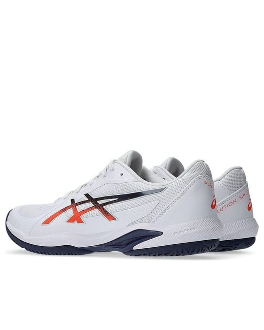 Asics White Solution Swift Ff 2 Clay Nova' for men
