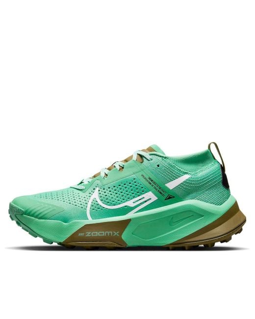 Nike Green Zoomx Zegama Trail 'Spring Flak' for men