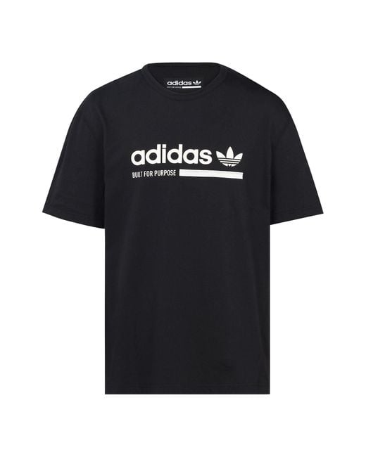 Adidas Black Originals Printing Logo Short Sleeve for men