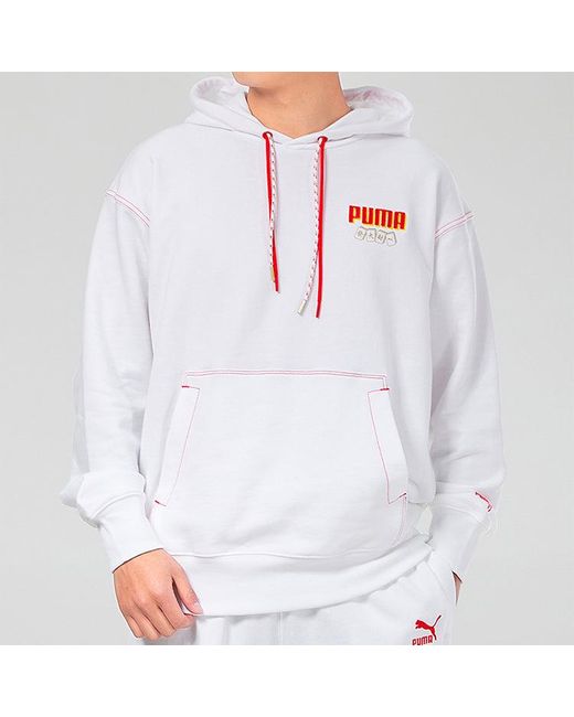PUMA White Yotox Hoodie for men