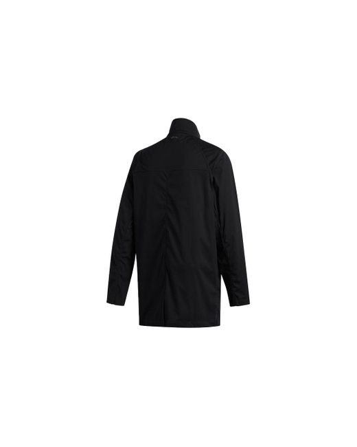 Adidas Black Stand Collar Button Golf Long Sleeves Jacket for men
